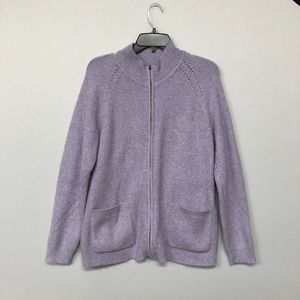 Coldwater Creek Women Full Zip Sweater Top Size PL Petite Large M059 -28